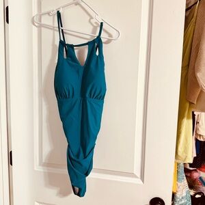 Cupshe Teal One Piece Swimsuit